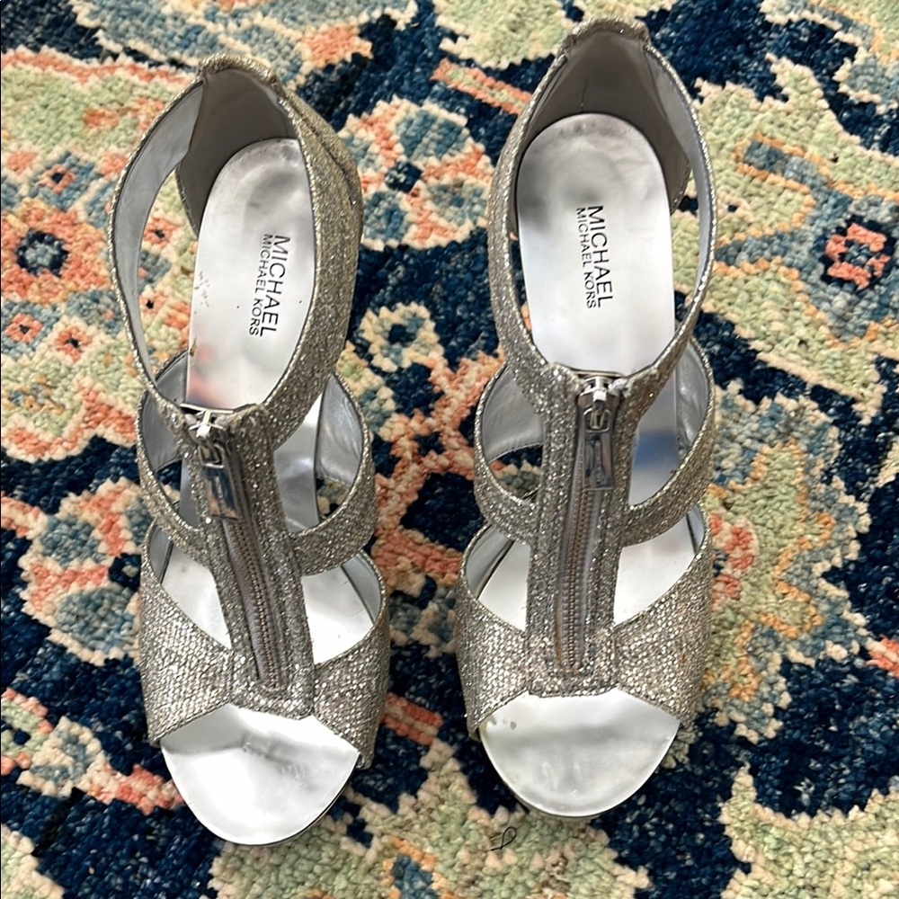 Michael Kors Silver Women's Sandals